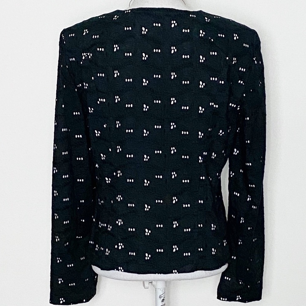 T TAHARI-Lace & Embroidered Blazer. Med. - Picture 4 of 7